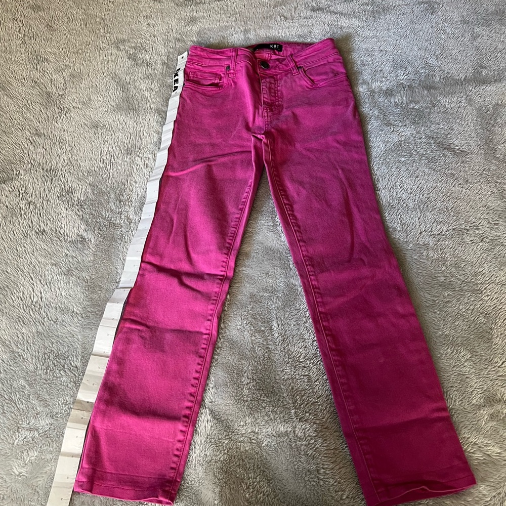 Kut From the Kloth Amy Crop Straight Leg jeans Size 00